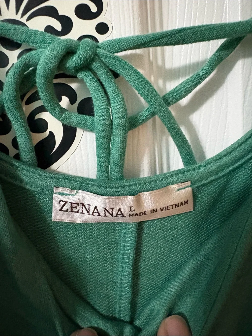 Zenana Outfitters Kelly Green Strappy Knit Maxi Dress NEW - Picture 9 of 10